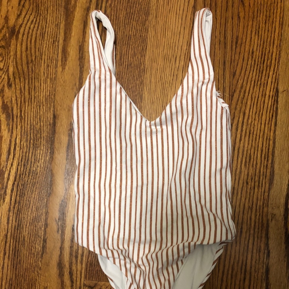 Gold and white striped full piece SouthMoonUnder